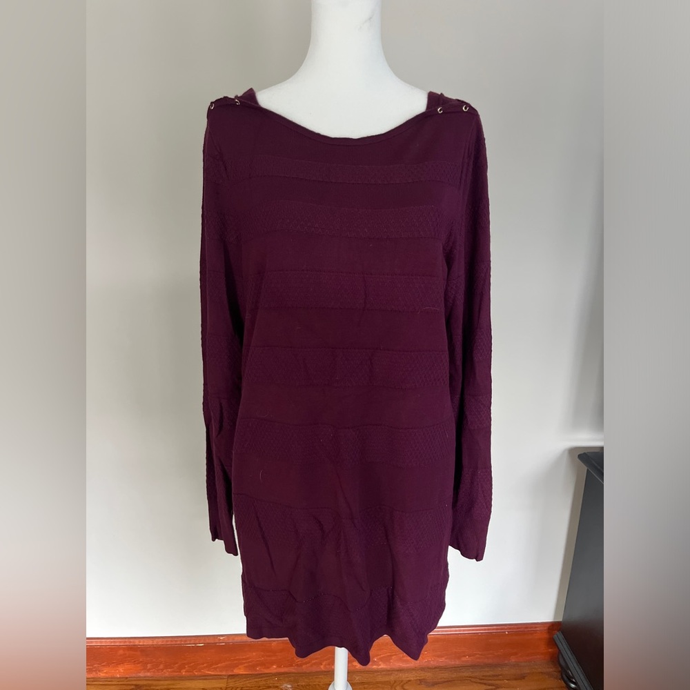 White House Black Market Purple Sweater